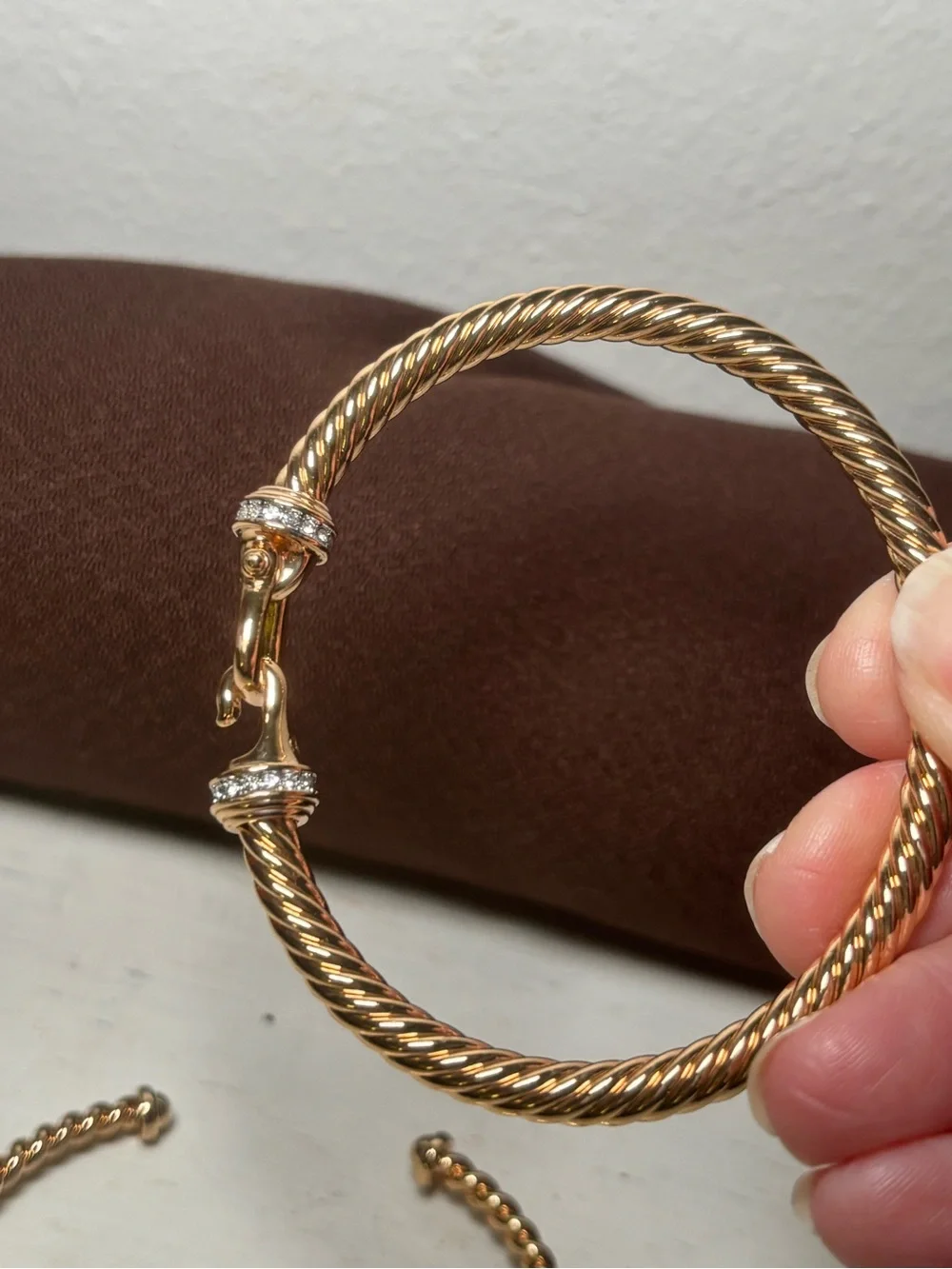 Gold Tone Stackable Rope Bangle Set - Women Jewelry